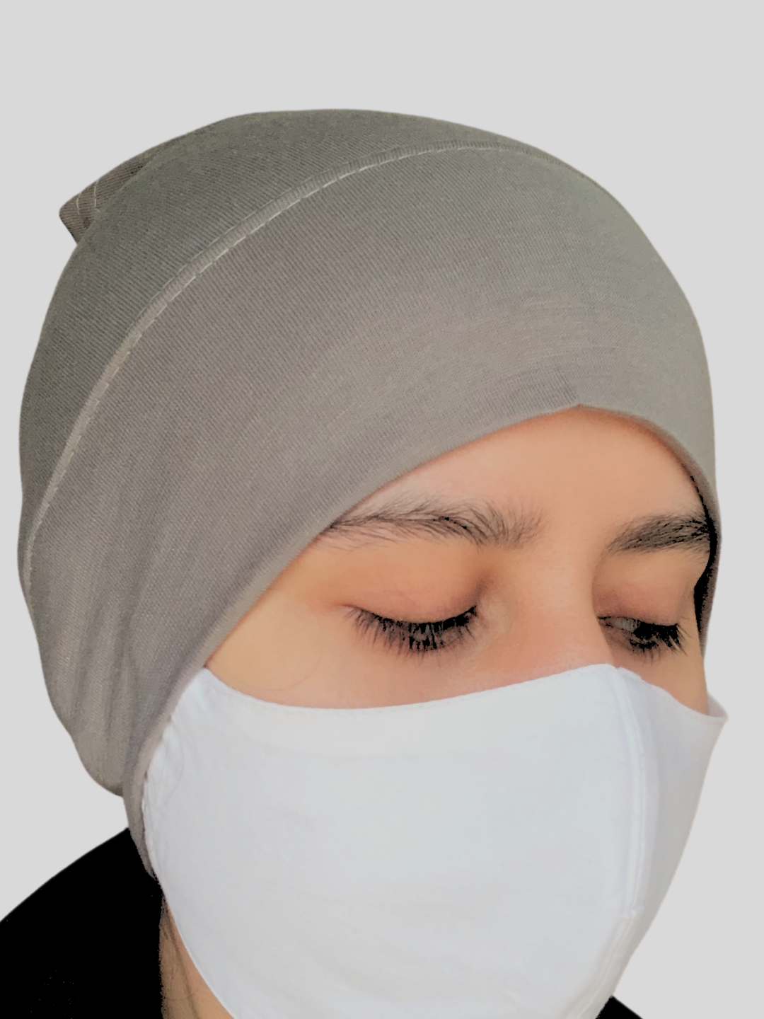 Nabia Grey Hijab Cap