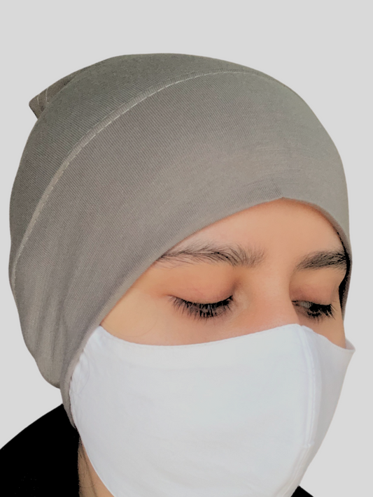 Nabia Grey Hijab Cap