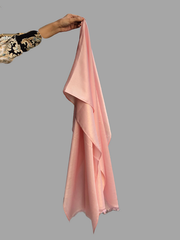 Nabia Women’s Cotton Shimmer Pink Solid Hijab